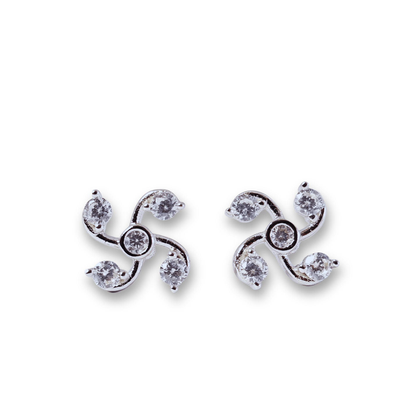 Swril Sparkle Stud Earrings