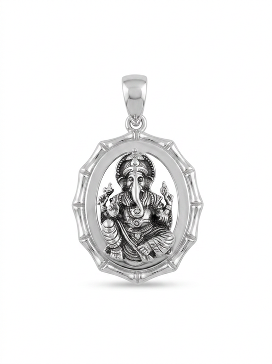 Lord Ganesha Silver Pendant