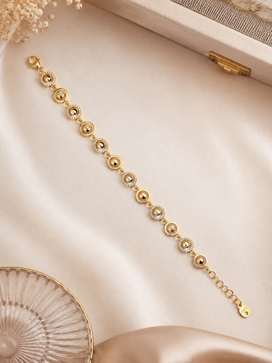 AANYA Celestial Halo Charm Bracelet
