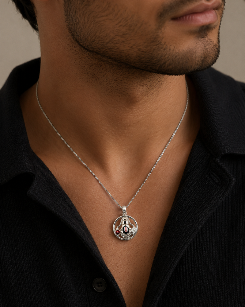 AANYA Tirumala Venkateswara Silver Pendant