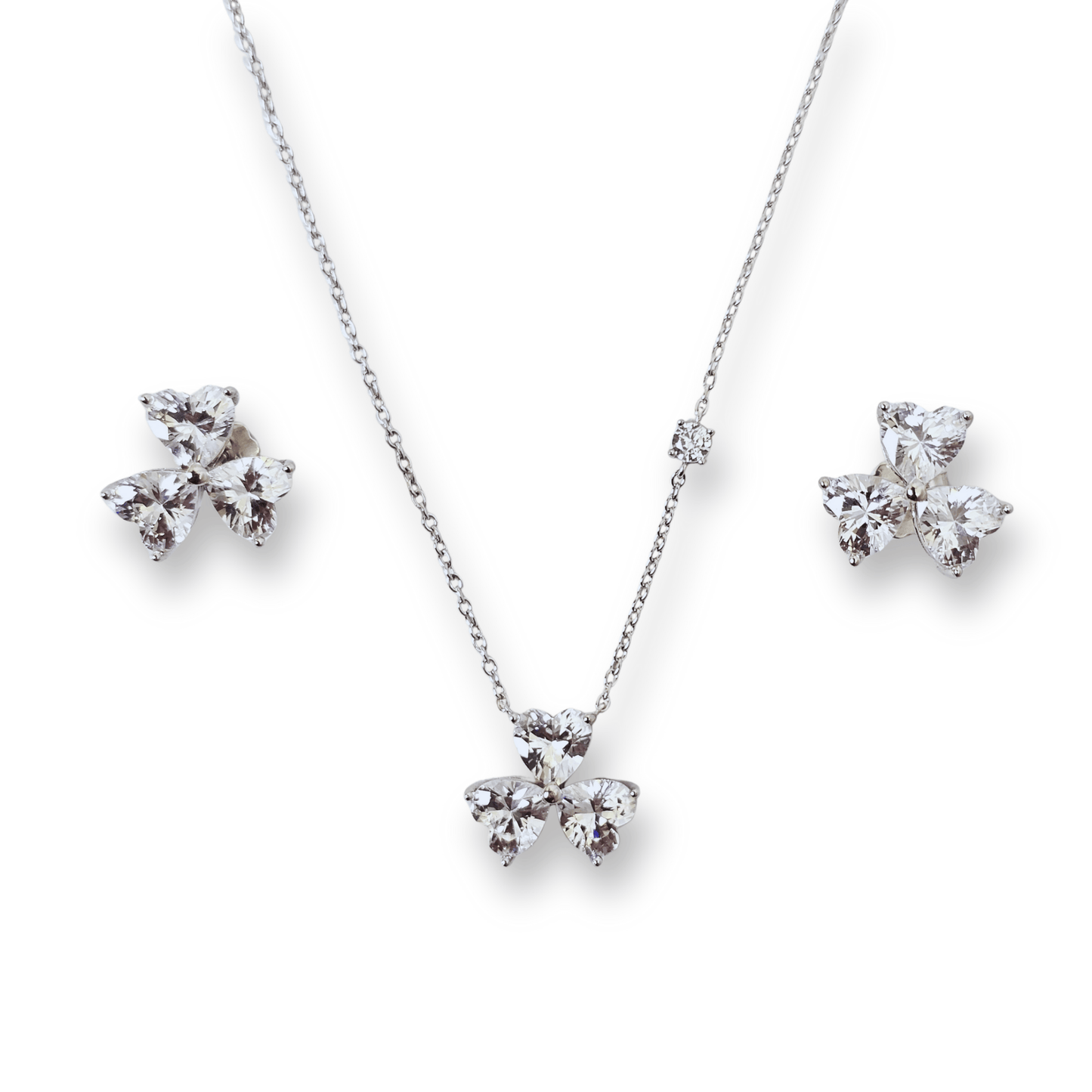 Flora Hearts CZ Station Set