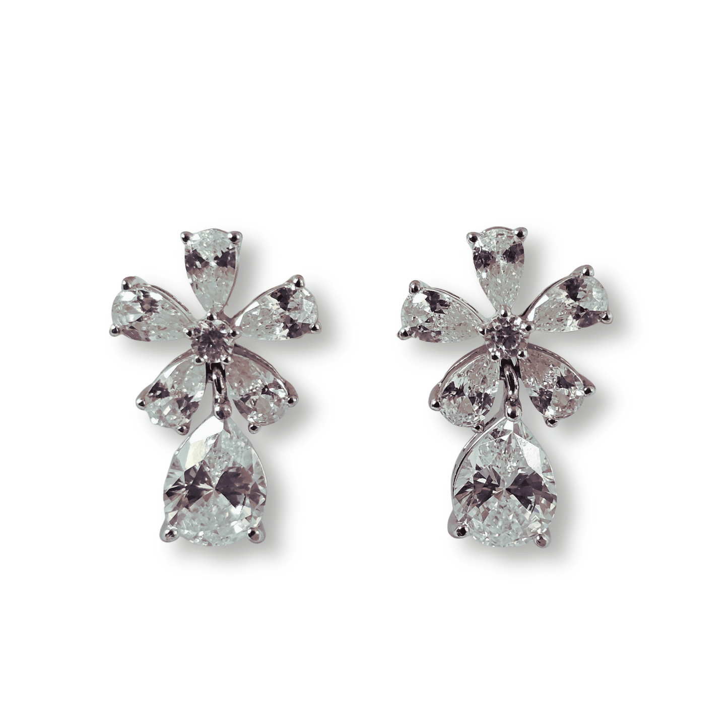 Classic CZ Flora Drop Earring