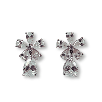 Classic CZ Flora Drop Earring
