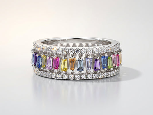Power Baguette Statement Ring