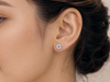 AANYA Celestial Halo CZ Stud Earrings