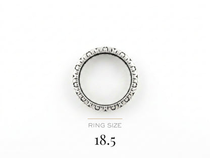 Midnight Monarch Silver Ring
