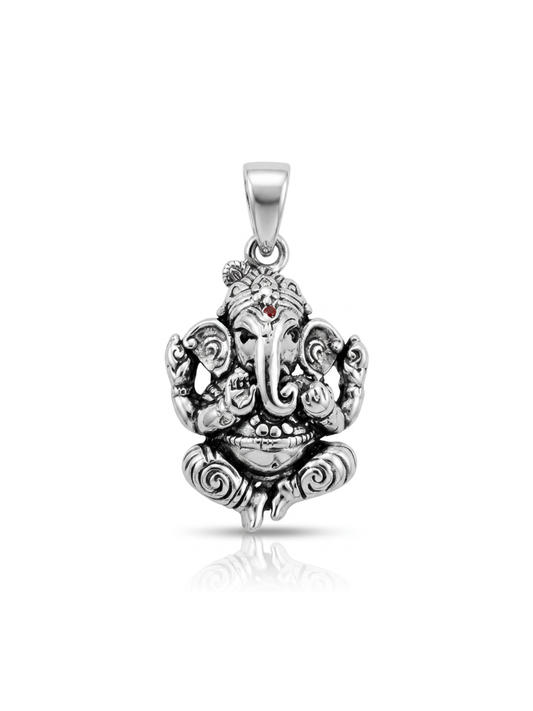 Lord Ganesha Silver Pendant