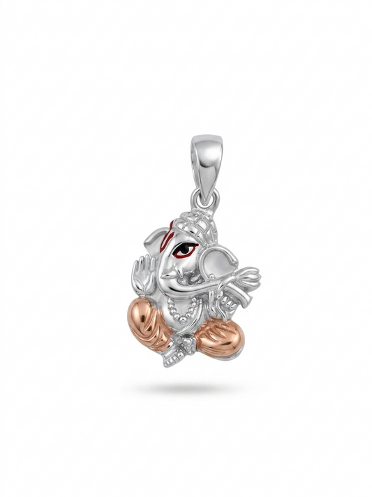Lord Ganesha Silver Pendant
