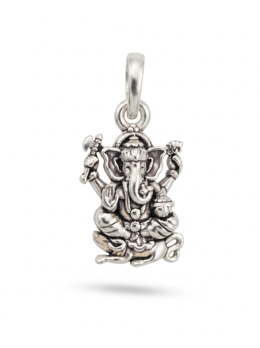 Lord Ganesha Silver Pendant