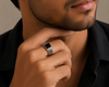 AANYA Imperial Greek Silver Ring