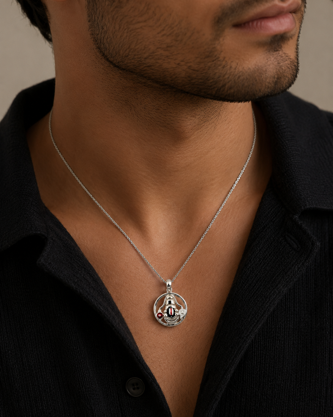 AANYA Tirumala Venkateswara Silver Pendant