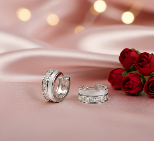 Classic CZ Hoop Earrings
