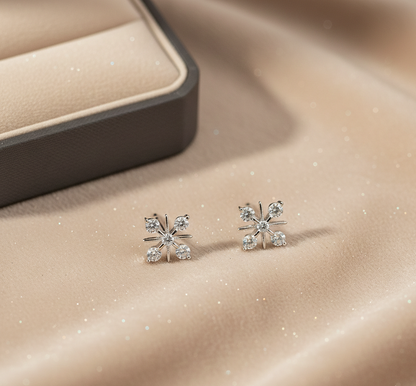 Classic CZ Solitaire Stud Earrings