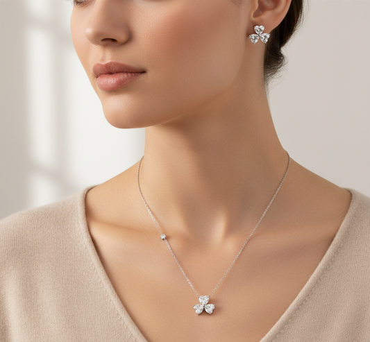 Flora Hearts CZ Station Set