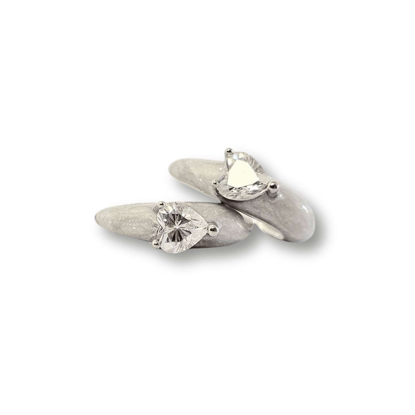 Petite CZ Curve Stud Earrings