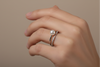 AANYA Pearl CZ Open Ring
