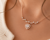 AANYA Heart Solitaire CZ Silver Pendant