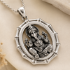 AANYA Lord Ganesha 925 Sterling Silver Pendant