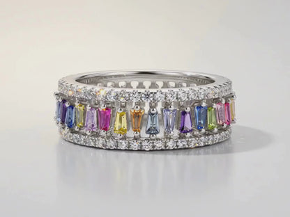 AANYA Power Baguette Statement Ring