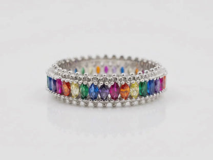 Power Baguette Statement Slim Ring