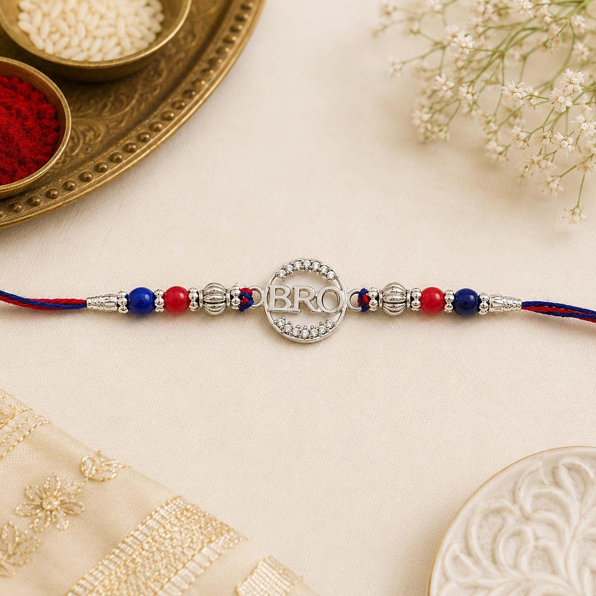 925 Sterling Silver BRO Rakhi